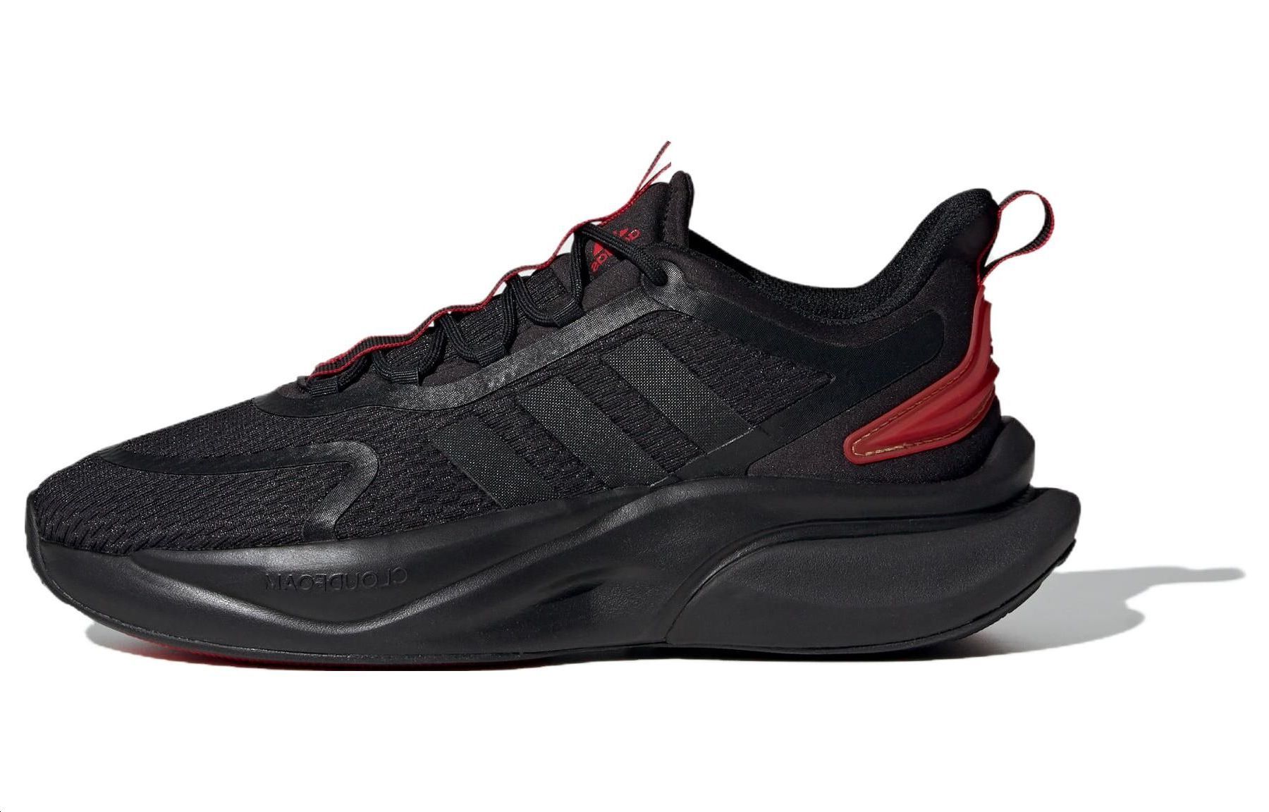 

Adidas Альфабаунс+ 'Блэк' в черно-красном цвете, цвет Black/Red