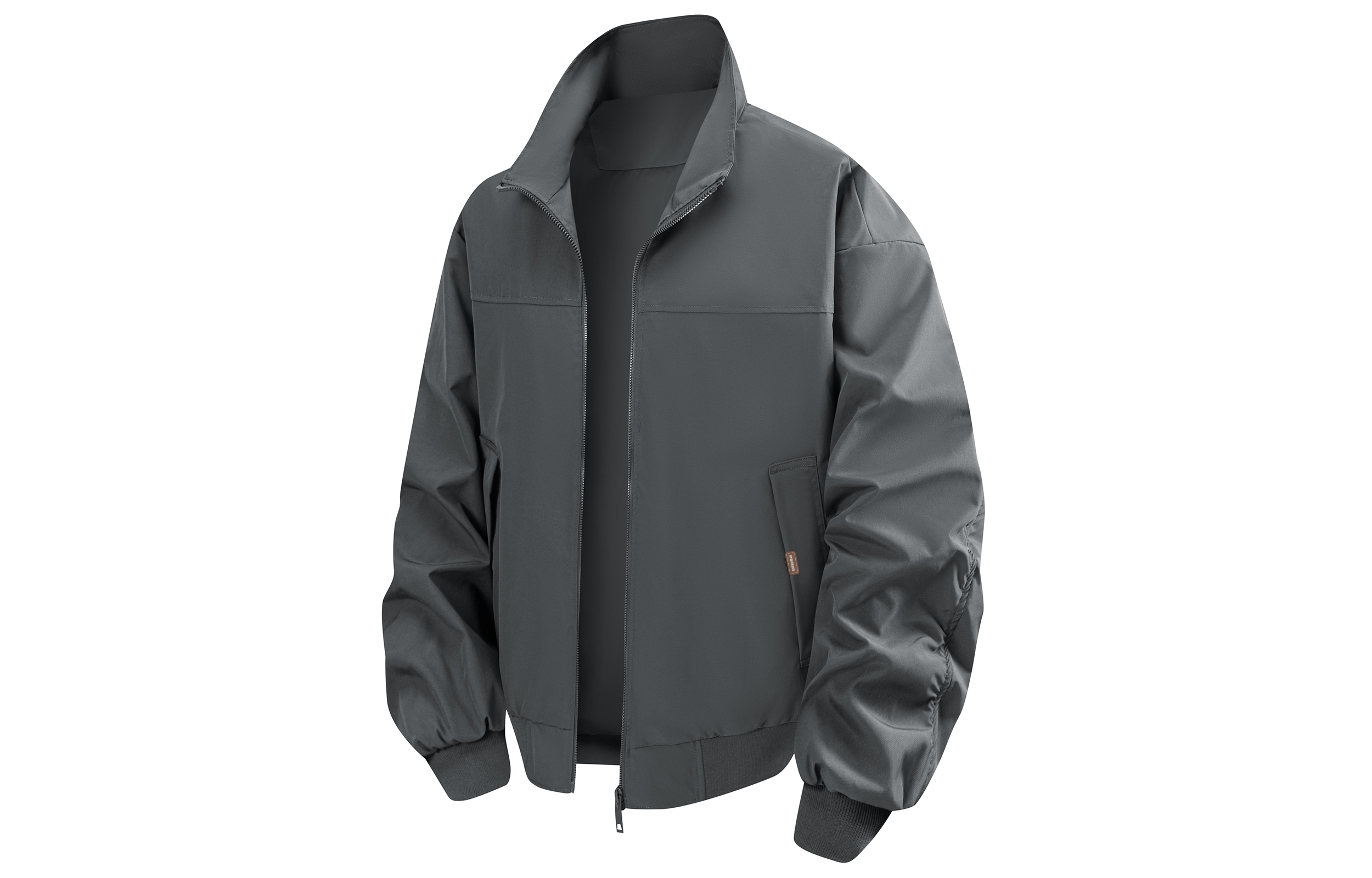 

Куртка Unisex Stand Collar Moderate Others WARRIOR, темно-серый[free diy badge]