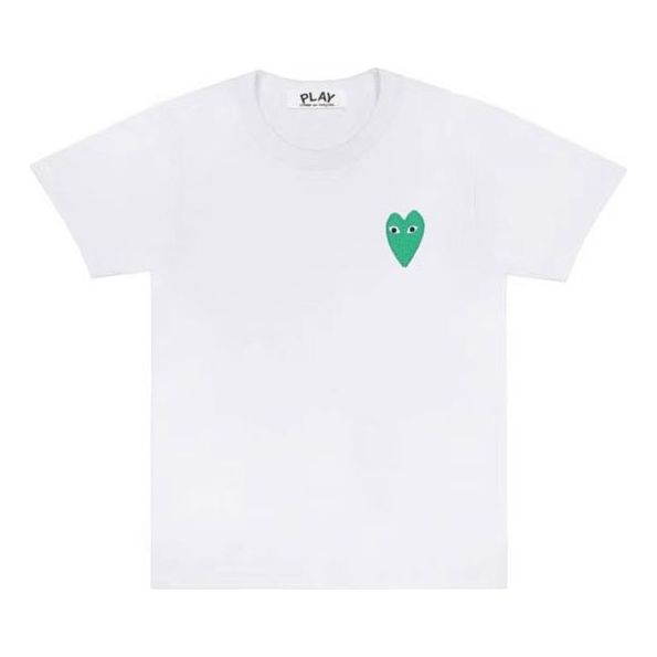 

Футболка basic t-shirt green heart 'white' Comme Des Garcons Play, белый