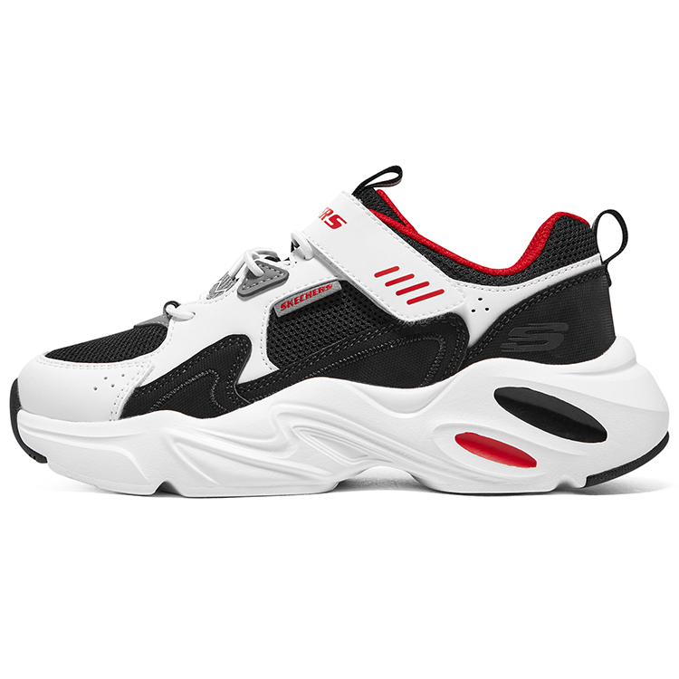 

Низкие детские кроссовки для повседневной носки Skechers, белый/серый