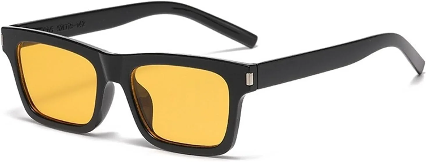 

Мужские солнцезащитные очки в тонкой оправе, для активного отдыха на природе, для вождения, женские солнцезащитные очки для поездок на работу Generic, Yellow