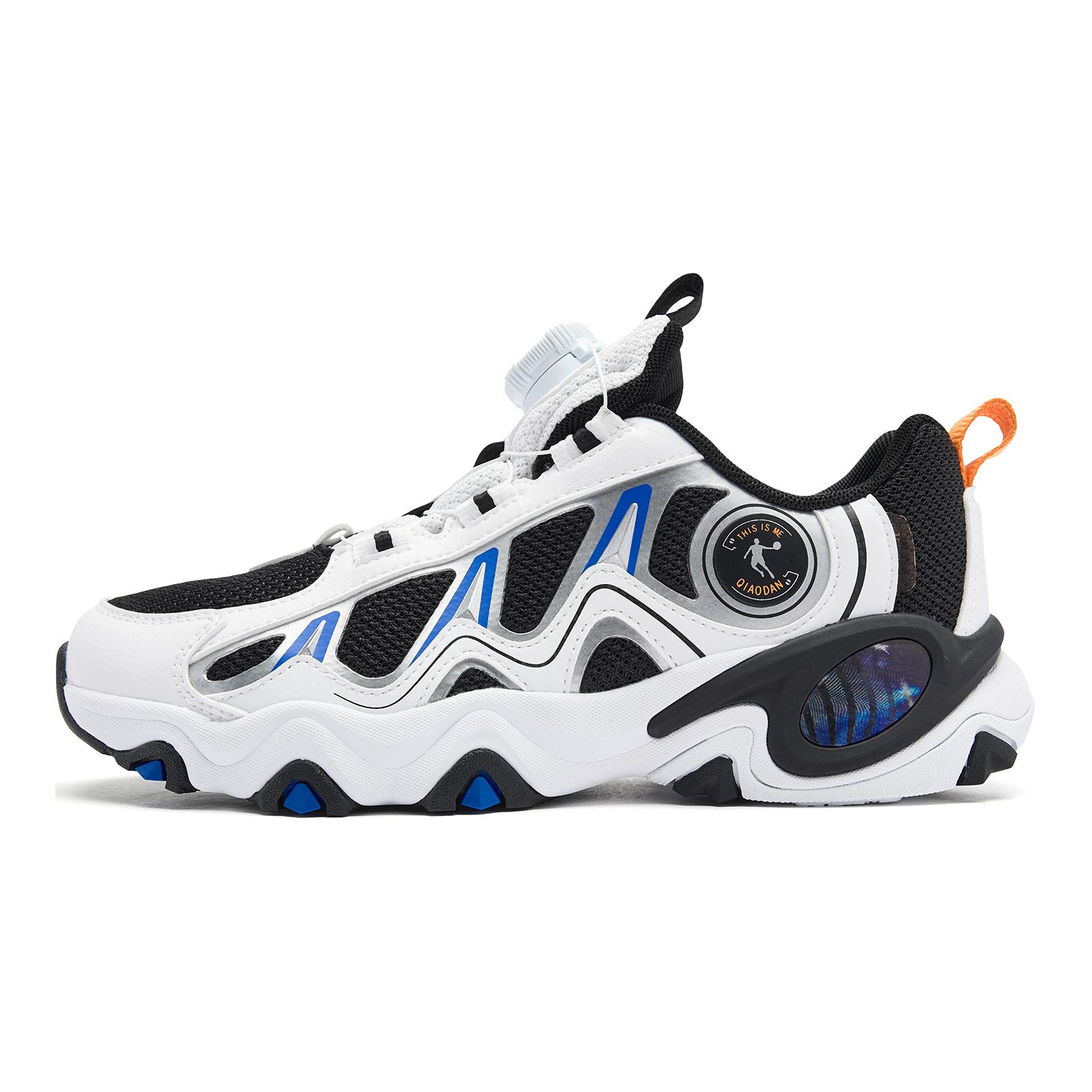 

QIAODAN Скользоустойчивые дышащие детские повседневные кроссовки White Blue для подростков