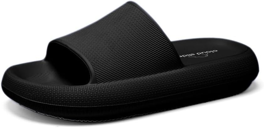 

Домашние тапочки CLOUD SLIDES с ультрамягкой нескользящей подошвой для мужчин и женщин, черный