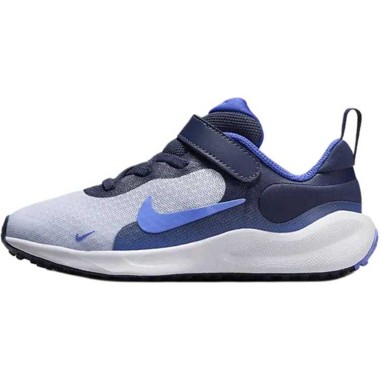 

REVOLUTION 7 Детские повседневные туфли для дошкольников Nike, Soccer серый/Lightning синий/Cosmic синий/Pulse синий