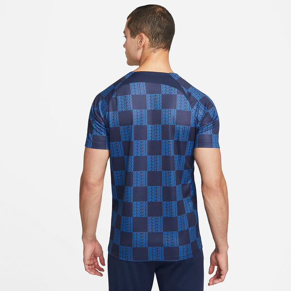 Футболка dri fit pre-match футбольный топ Nike, синий — фото 2