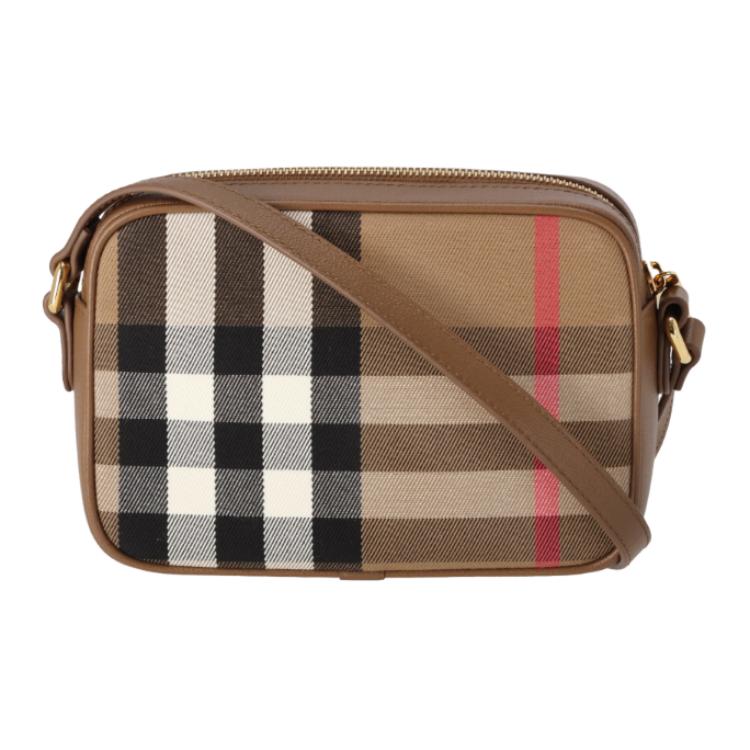

Сумка через плечо Canvas Bag Camera Bag маленькая женская коричневая Burberry, Set (Bag+Dust Bag)