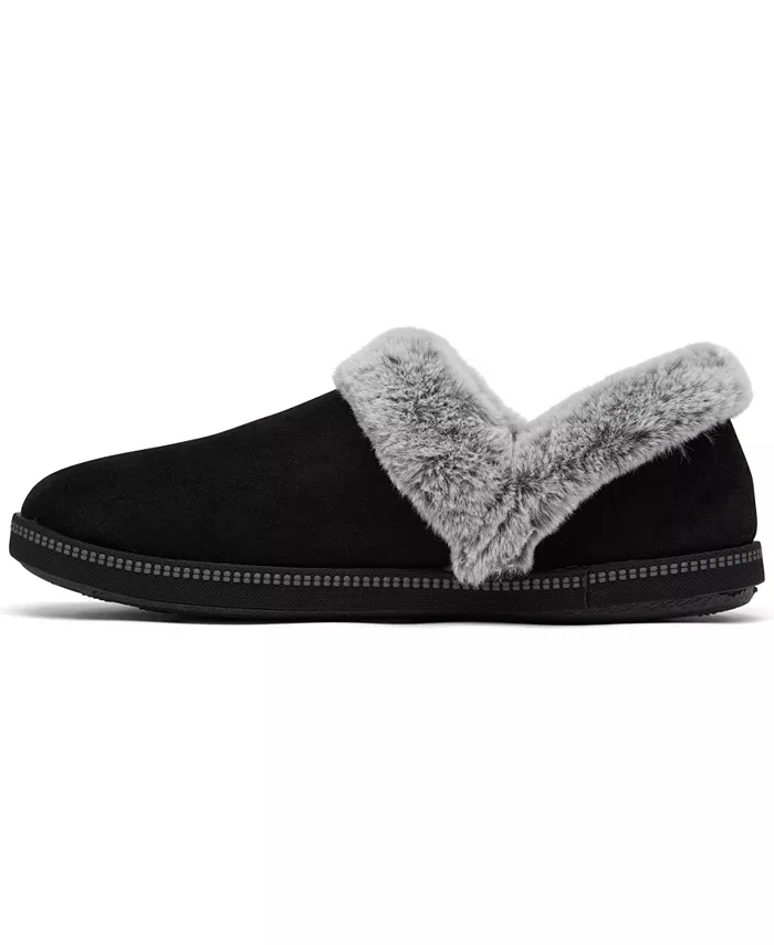 Женские уютные тапочки Cozy Campfire - French Toast от Finish Line Skechers, черный — фото 3