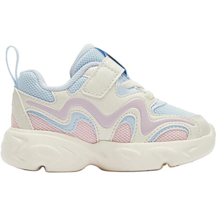 FILA KIDS Низкие противоскользящие износостойкие детские туфли сине-белого цвета для младенцев и малышей — фото 2