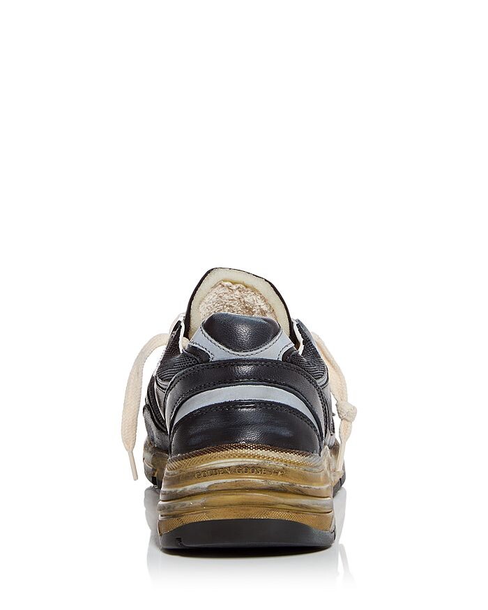 Мужские низкие кеды Golden Goose Running Dad, черный — фото 3