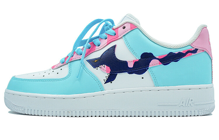 

Кроссовки Nike Air Force 1 Skateboard Shoes Men Low-Top Blue Green