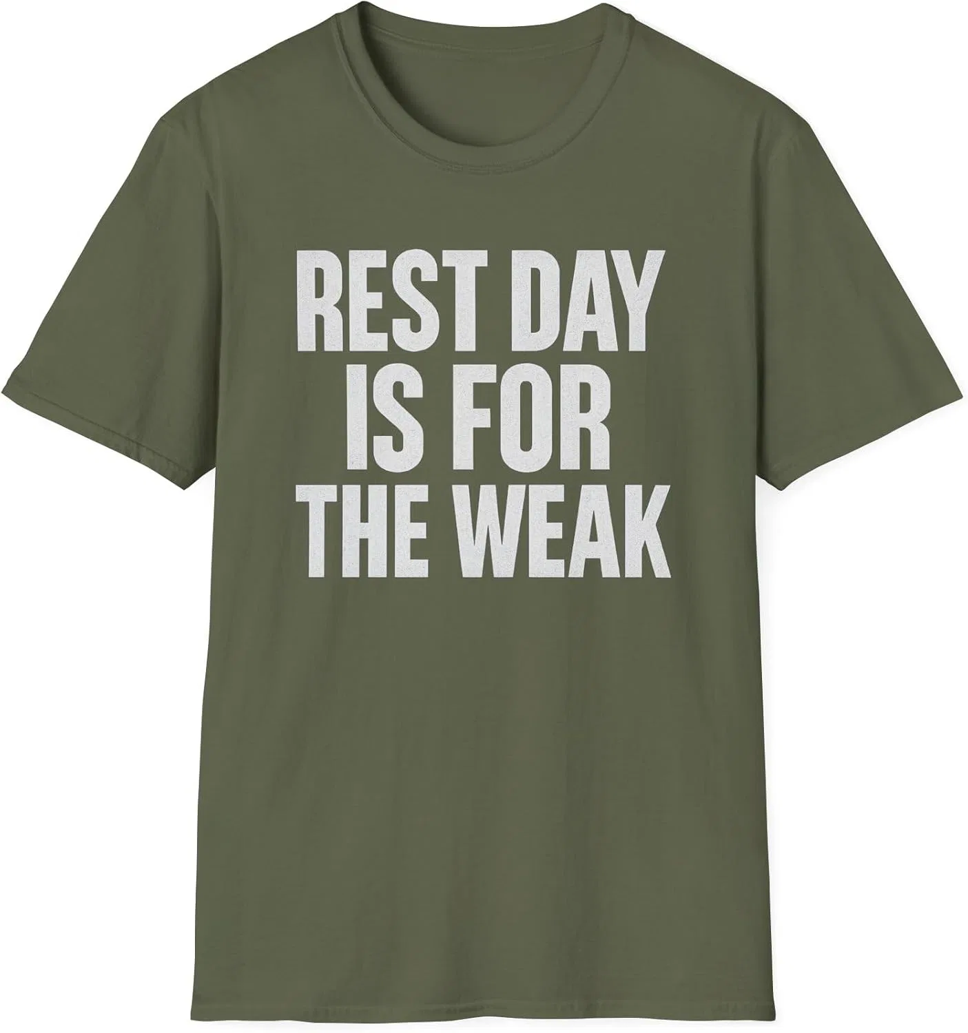 Футболка с принтом Rest Day, GENERIC, Military Green