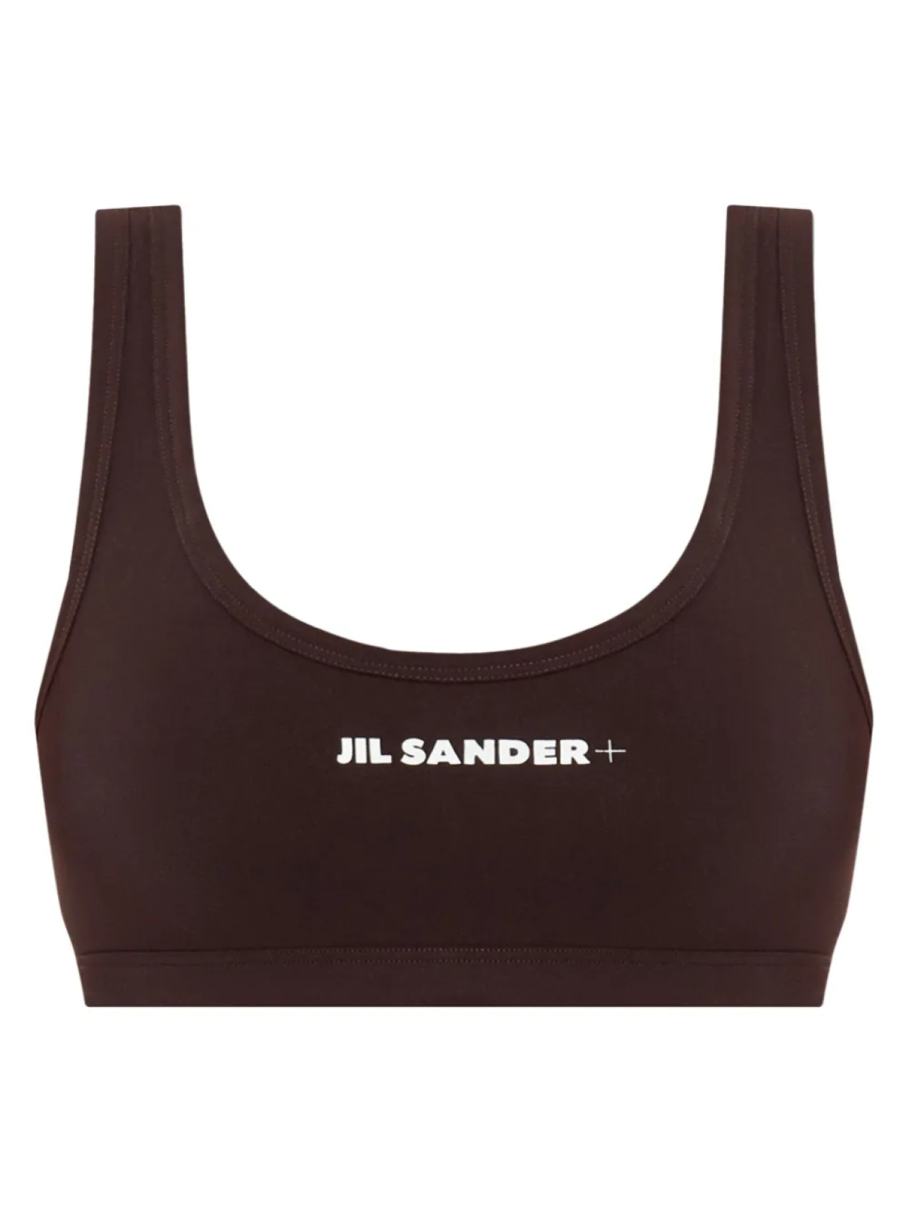 

Верх бикини с логотипом Jil Sander, черный