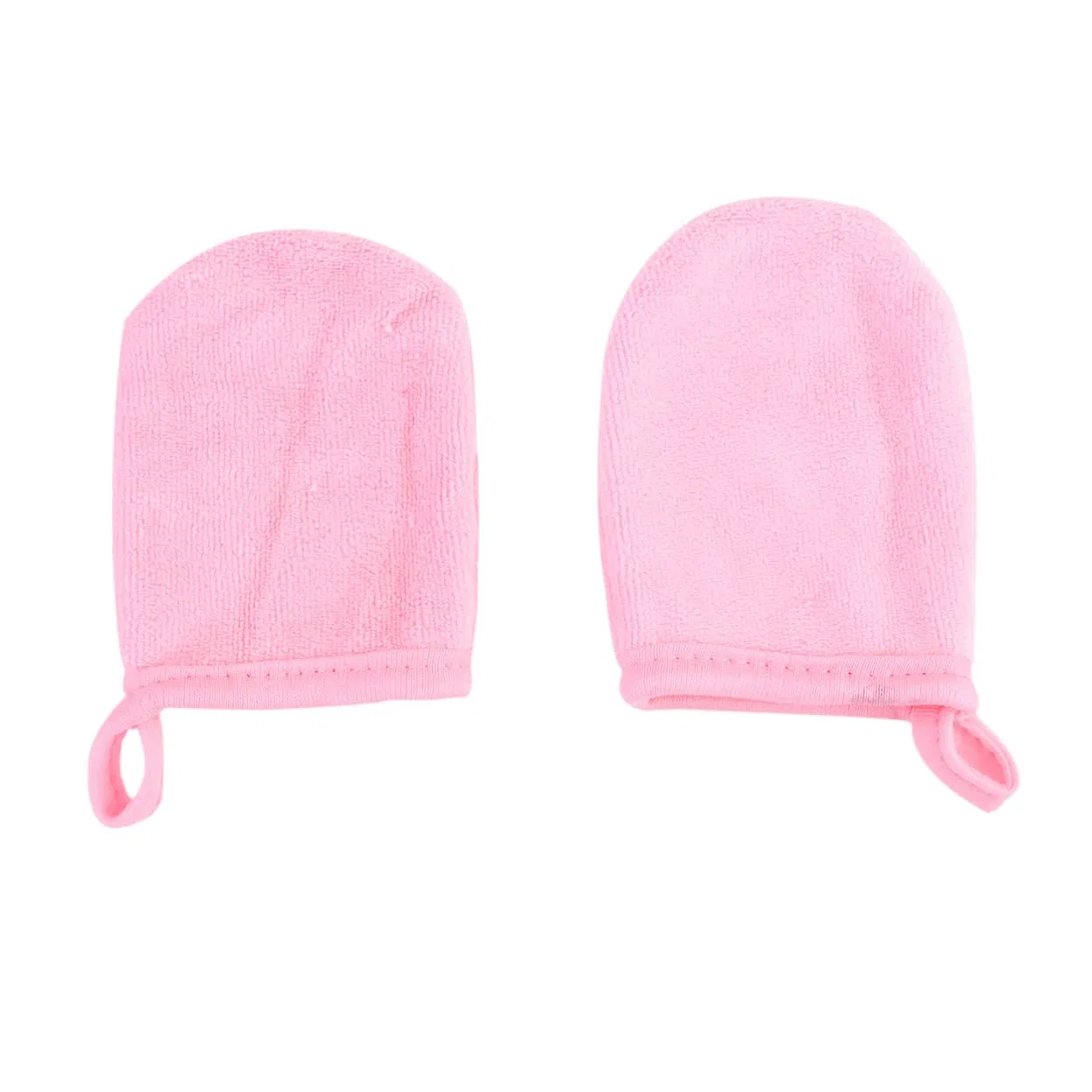 Набор Baluue — Из 3 розовых перчаток-спонжей для снятия макияжа , Pink