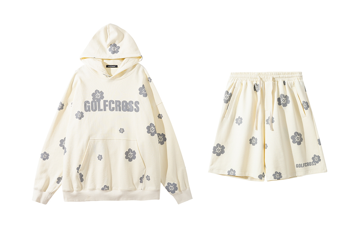 

Прямой комплект весна лето осень унисекс GOLFCROSS, Apricot