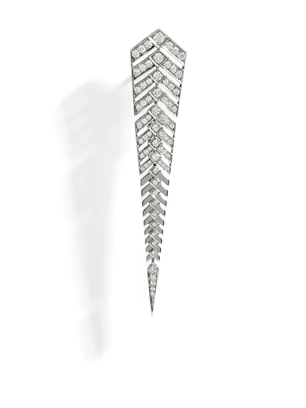 

Серебряные серьги-подвески Stairway XL с бриллиантами STATEMENT PARIS, серебяный