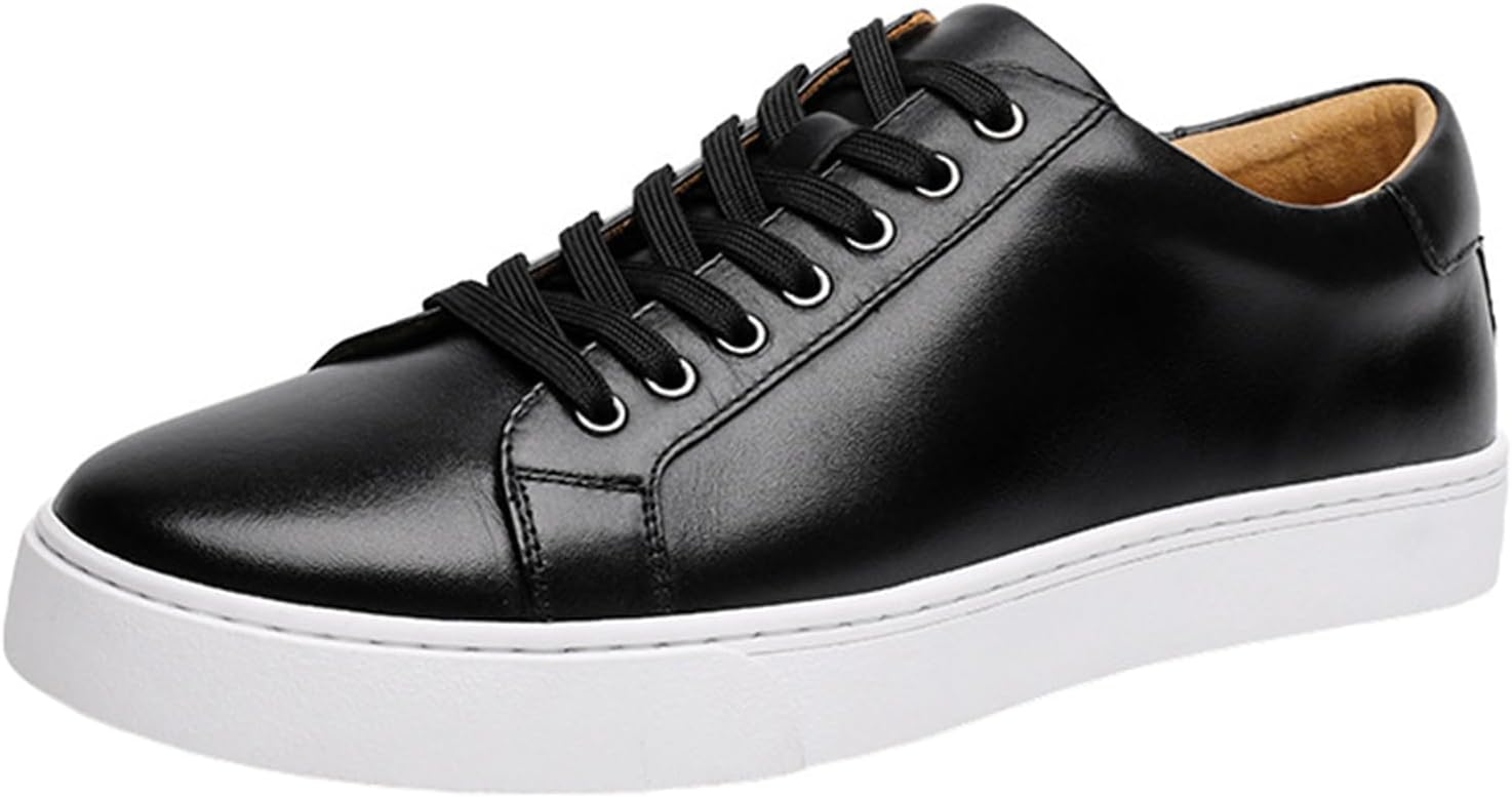 

Мужские туфли-кроссовки JiuQing, модные с шнуровкой, оксфорды из кожи, низкие повседневные прогулочные обувь, черный