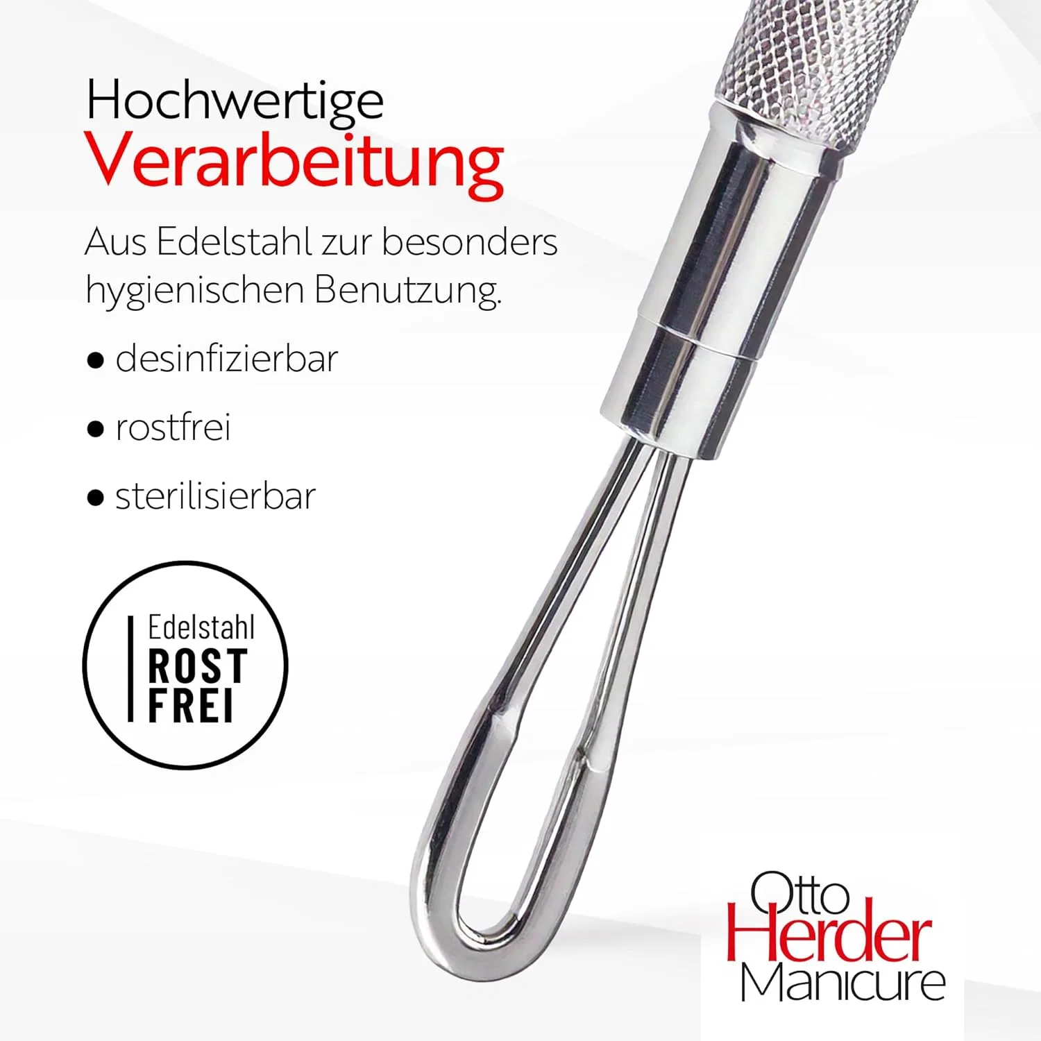 Двухцветный экстрактор комедонов 13 см от Otto Herder Otto Herder Manicure — фото 4