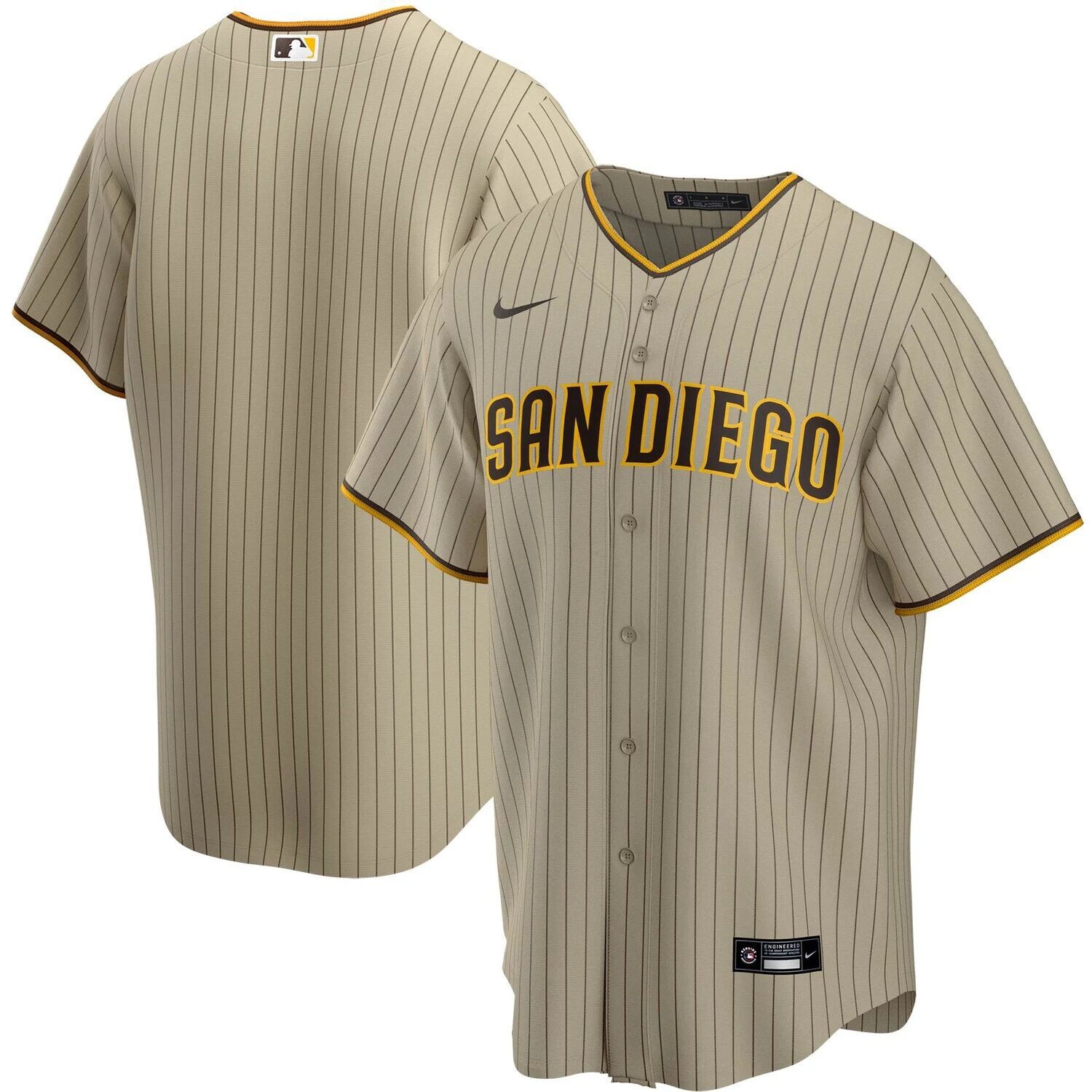 

Мужская коричневая майка команды San Diego Padres Alternate Replica Team Nike, Коричневый, Мужская коричневая майка команды San Diego Padres Alternate Replica Team Nike