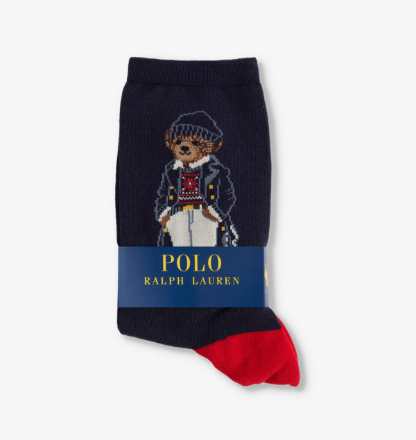 

Носки Naval Bear длиной до щиколотки из хлопковой смеси Polo Ralph Lauren, синий