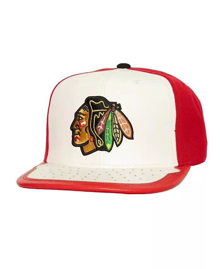 

Мужская бело-красная кепка Mitchell Ness Chicago Blackhawks Day One Snapback Mitchell & Ness, белый