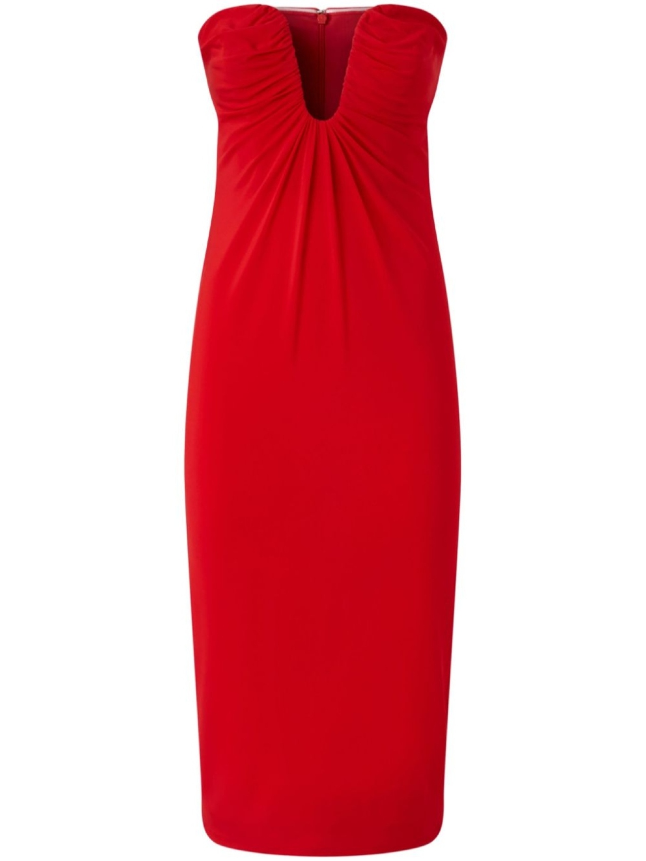 

PINKO платье мини без бретелей, красный