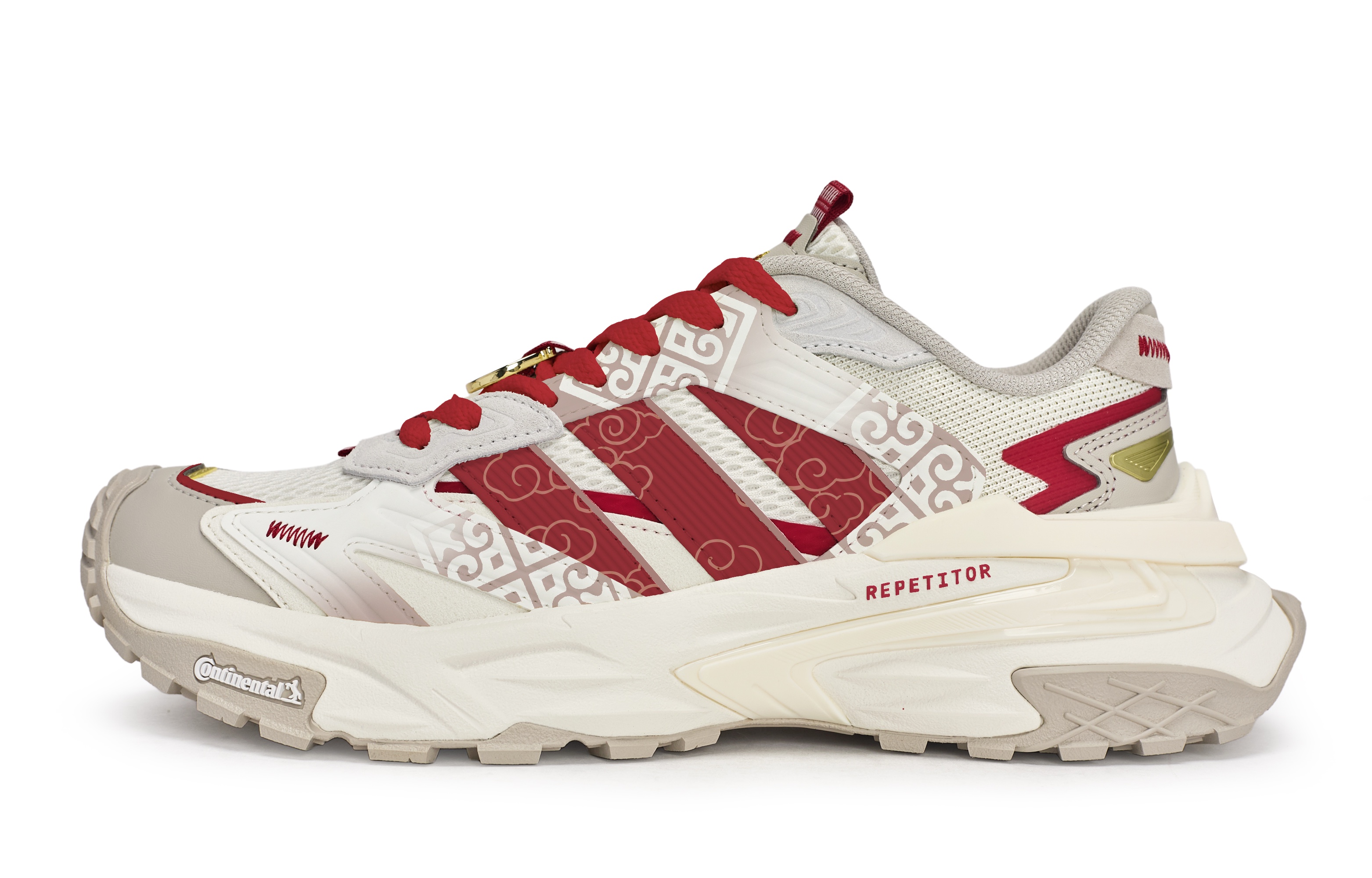Adidas XLG STORM 811 Manufacturing, Cloud Dash Taikoo, специальная коробка для обуви, низкие массивные кроссовки унисекс белый красный коричневый — фото 3