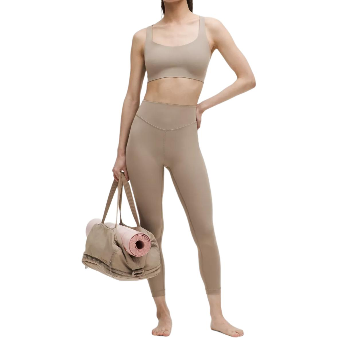 

Женские леггинсы 24' Lululemon, warm umber серый/wshg