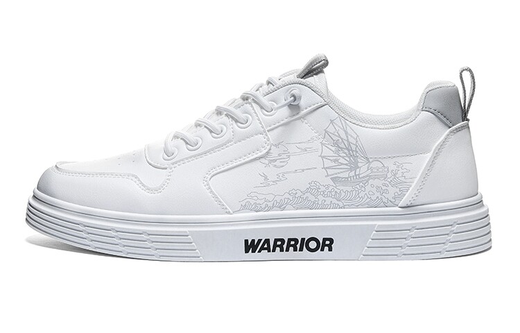 

Кроссовки WARRIOR Skateboarding Shoes Men Low-top White/Gray, белый/серый