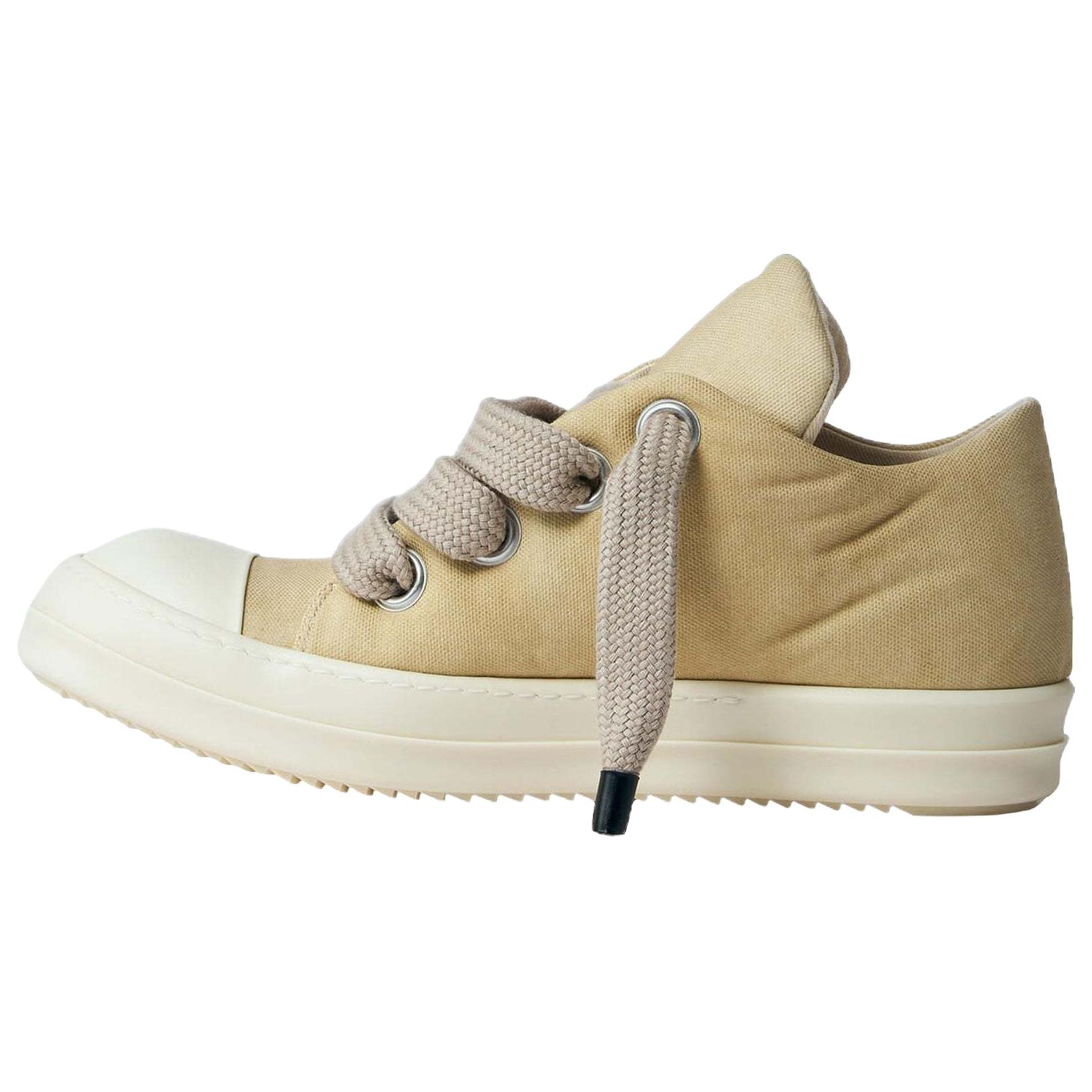 

Низкие мужские кроссовки для скейтбординга цвета экрю Rick Owens DRKSHDW, Original Shoe Box Included