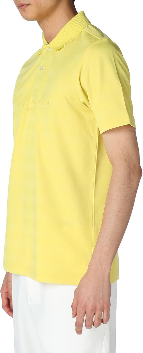 Мужская классическая поло-рубашка Tommy Hilfiger Golf с коротким рукавом и логотипом Shadow Logo, желтый — фото 4