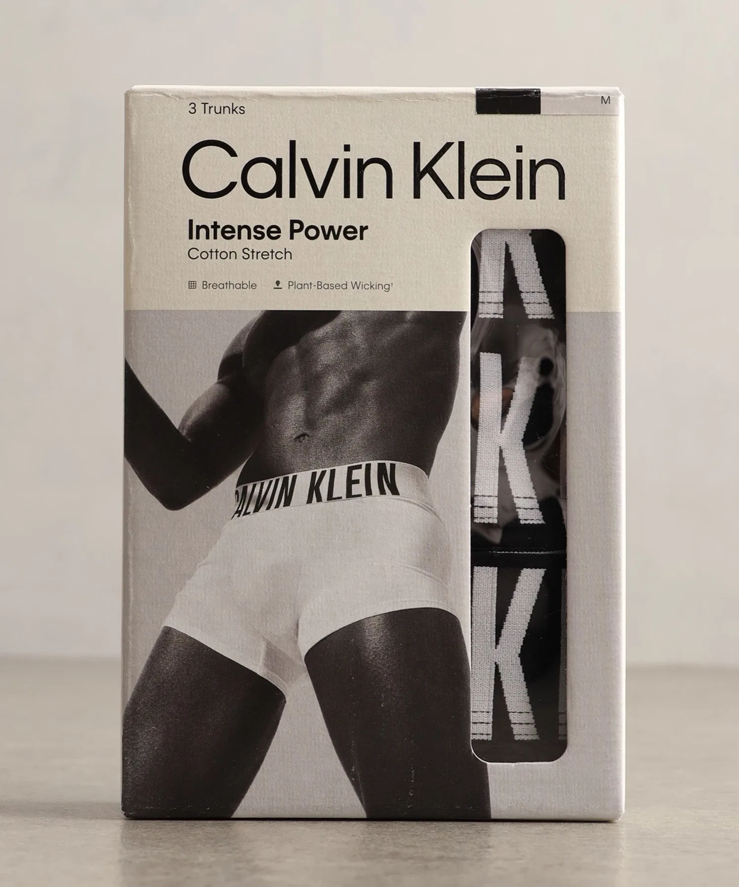 【Calvin Klein】Боксерские шорты с низкой посадкой и логотипом в одну точку, комплект из 3 штук — фото 2