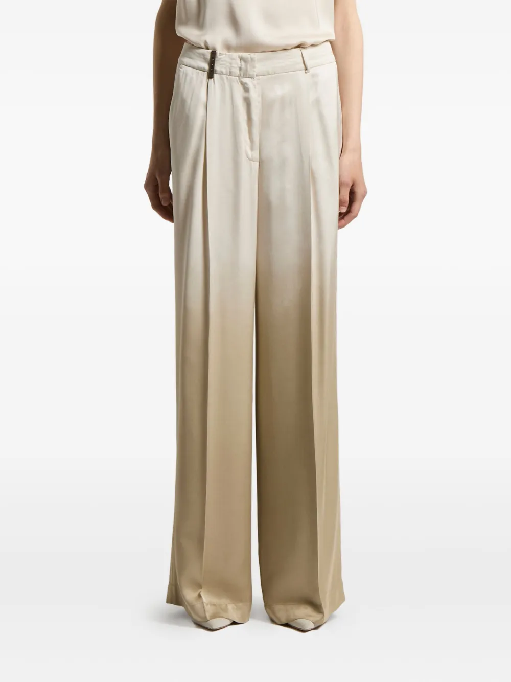 

Брюки со складками Peserico, нейтральный