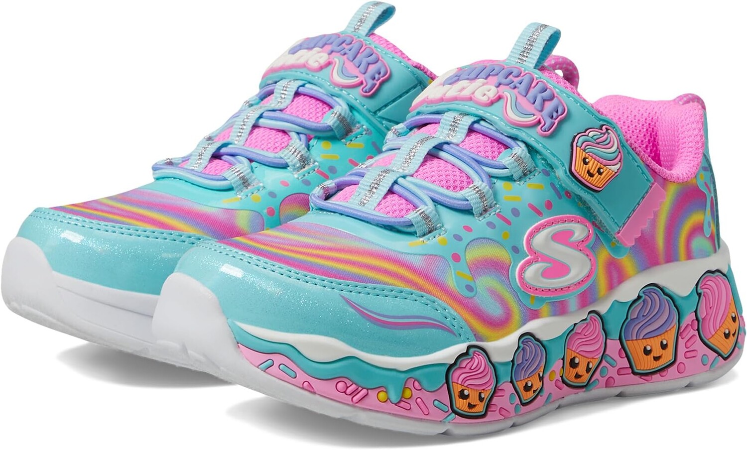 

Кроссовки SKECHERS KIDS Cupcake Cutie, цвет Turquoise/Multi