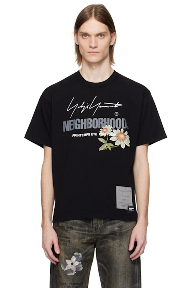 

Черная футболка с коротким рукавом NEIGHBORHOOD Edition YOHJI YAMAMOTO