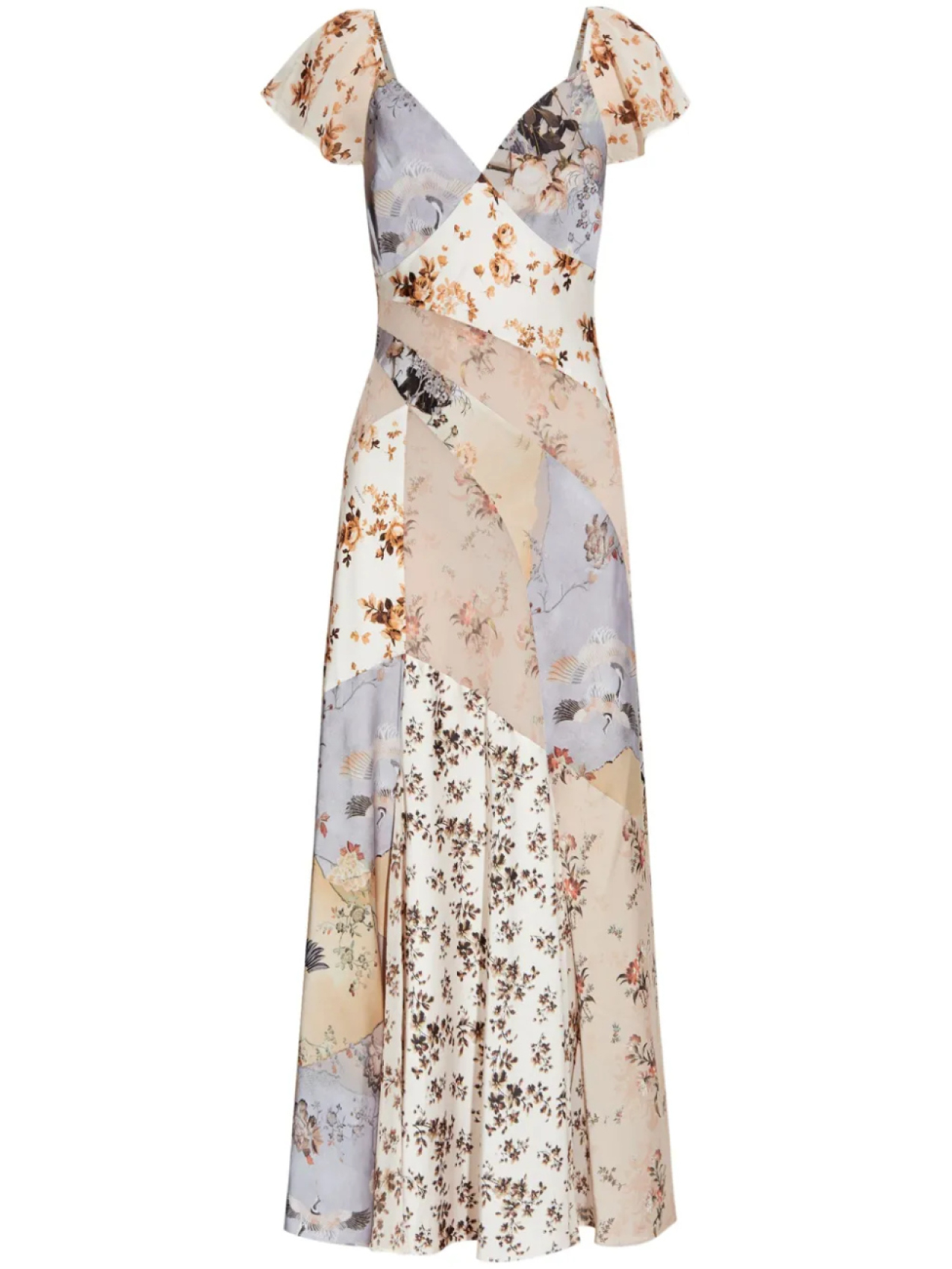 

Платье макси Лала AllSaints, нейтральный