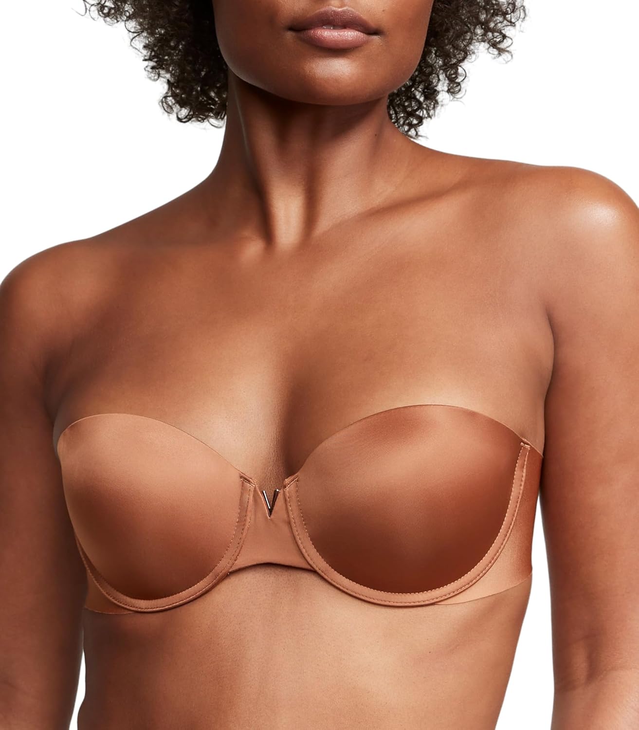 

Victoria's Secret Женский бюстгальтер Bare Push Up Strapless, Caramel