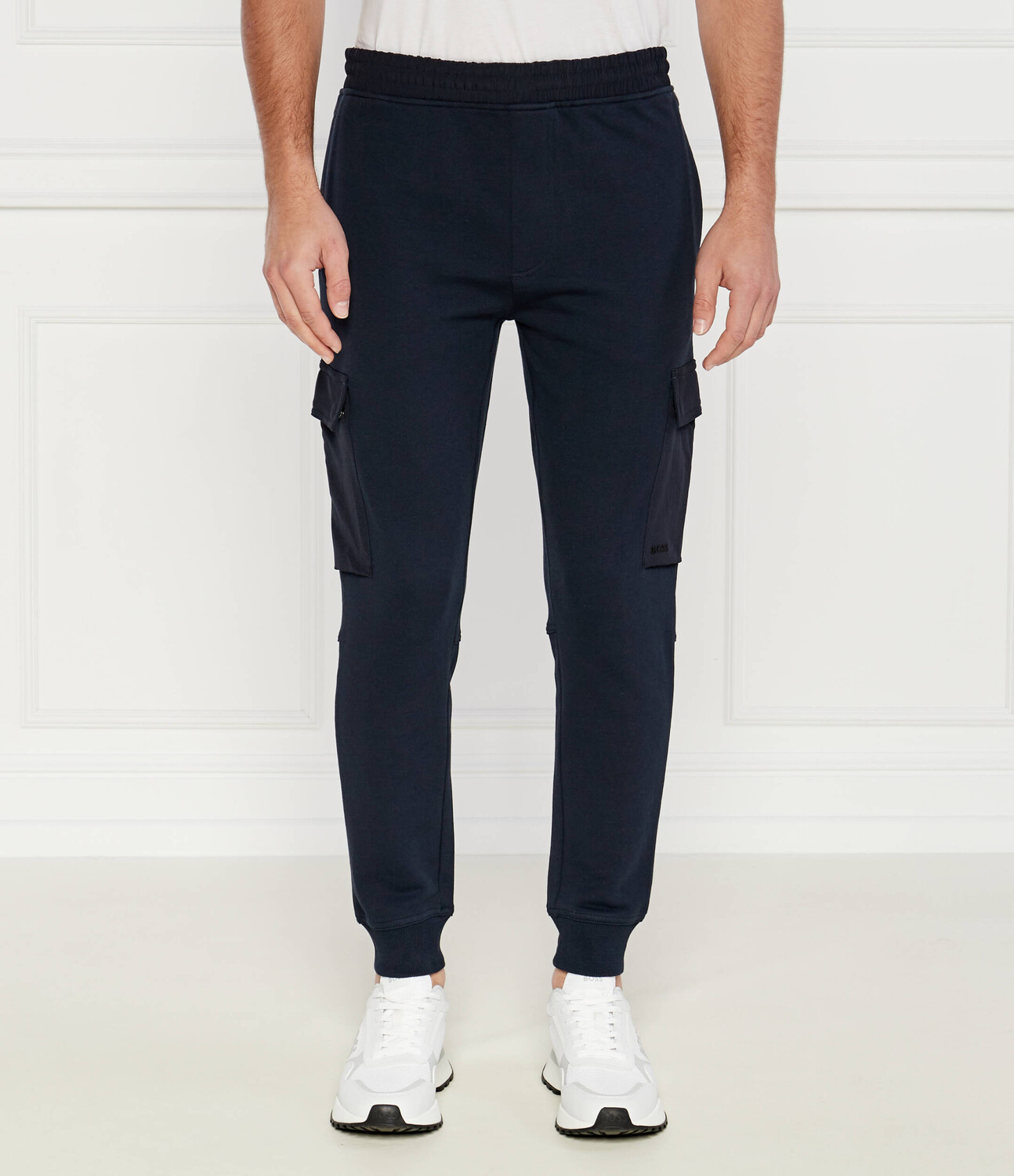 

Спортивные брюки BOSS ORANGE Se_PocketCargo Comfort fit, темно-синий