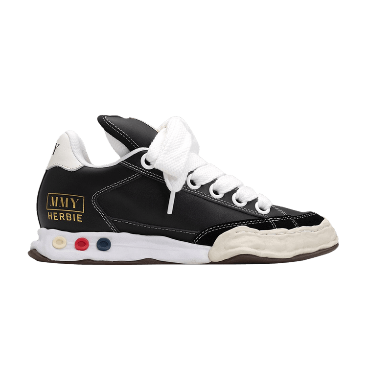 

Кроссовки Maison Mihara Yasuhiro Herbie Puffer OG Sole Leather Low 'Black White', черный