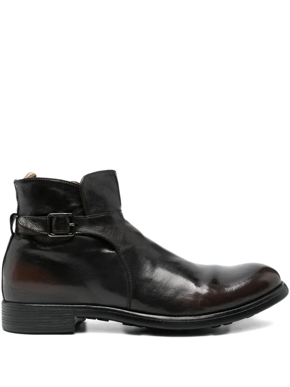 

Байкерские ботинки с пряжками Officine Creative, коричневый