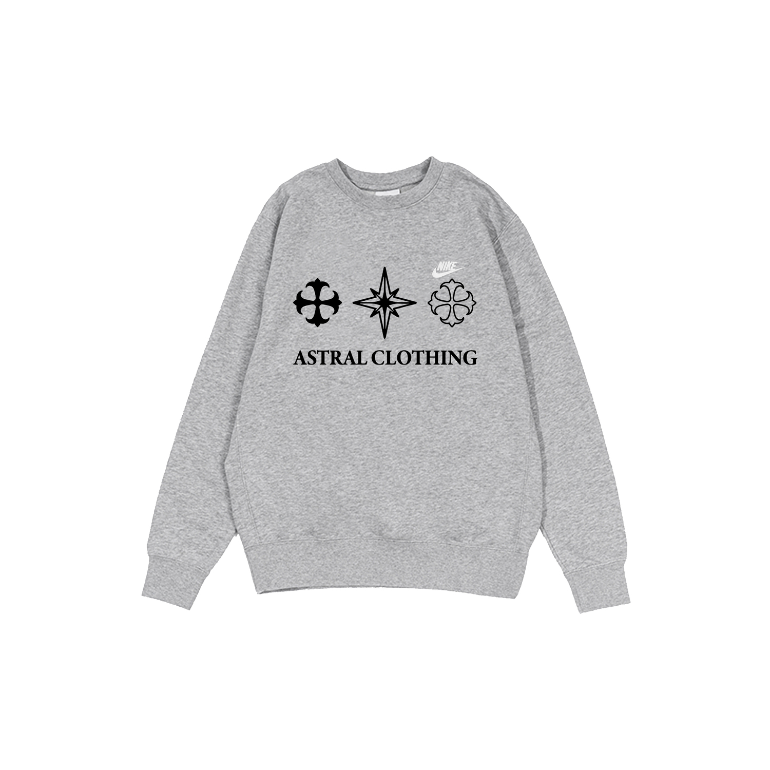 

Толстовка dri fit мужская gray Nike, серый