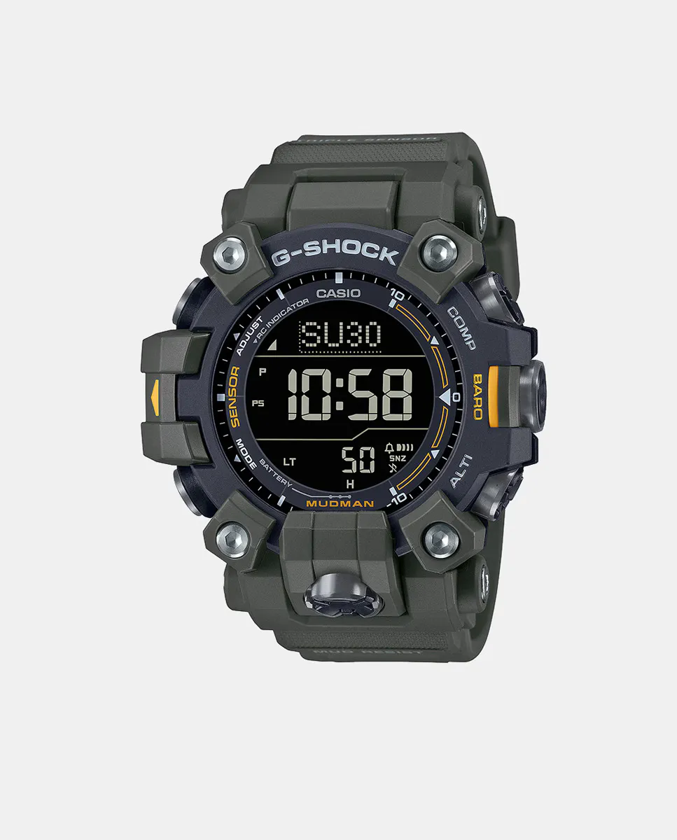 

G-Shock Pro GW-9500-3ER Цифровые мужские часы из зеленой смолы Casio, зеленый