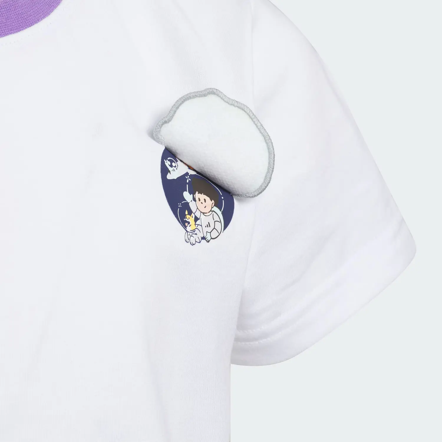 Adidas Повседневный спортивный комплект white/merged violet для детей 3-7 лет — фото 4