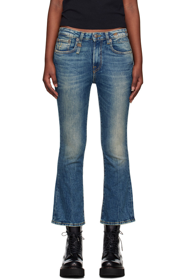 

Кик-фит джинсы R13, цвет kelly stretch