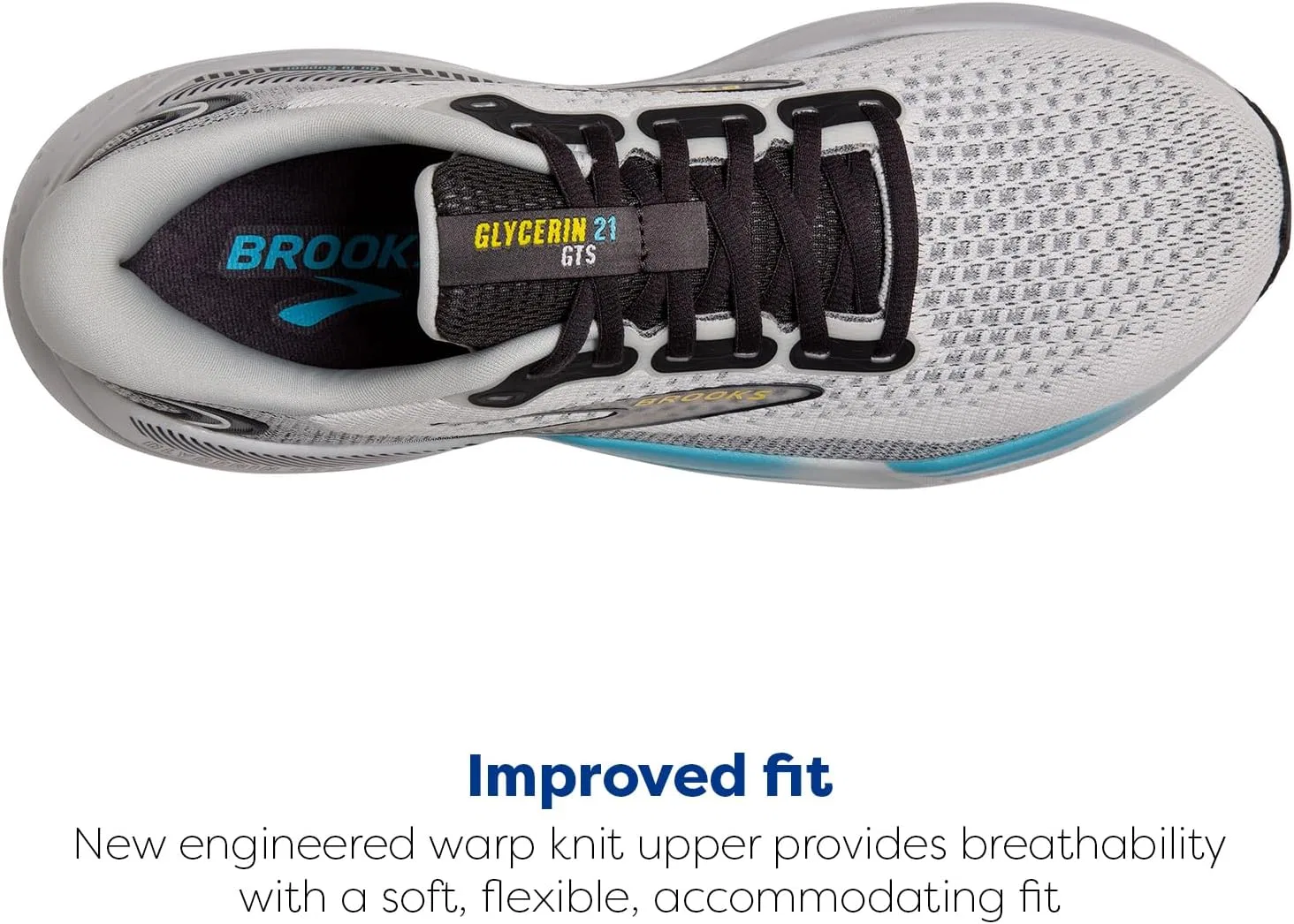 Мужские кроссовки Brooks Glycerin GTS 21, Coconut Forged Iron Yellow — фото 4