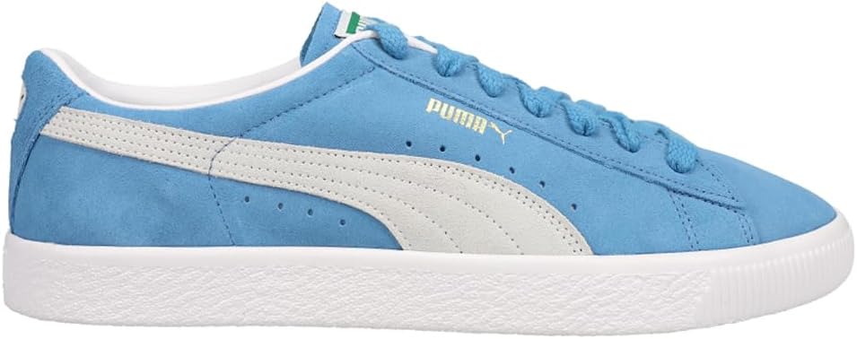 

Мужские замшевые кроссовки PUMA в винтажном стиле на шнуровке - зеленые