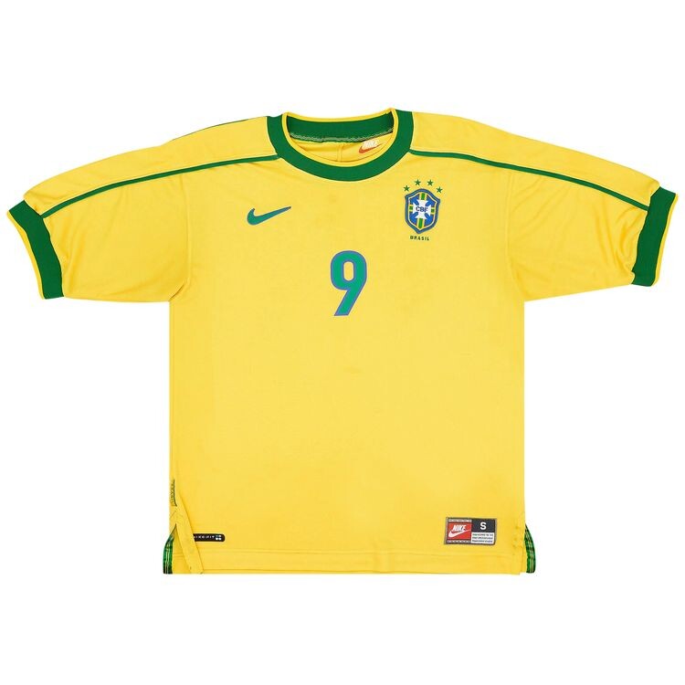 

Джерси Nike Brazil 1998 Reissue Soccer Replica Jersey Varsity Maize/Pine Green/Lucky Green, желтый