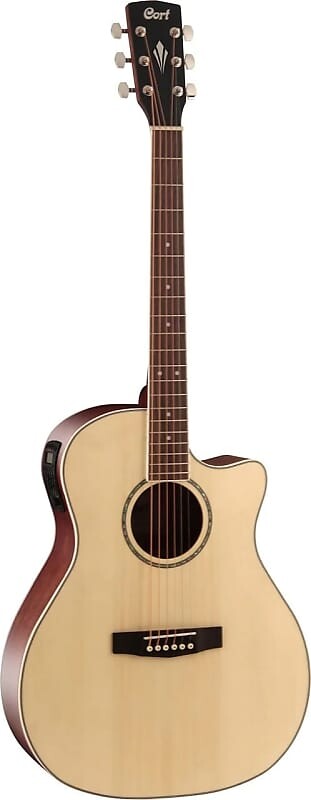 

Акустическая гитара Cort GAMEDXOP Grand Regal Auditorium Cutaway Body Spruce Top 6-String Acoustic-Electric Guitar