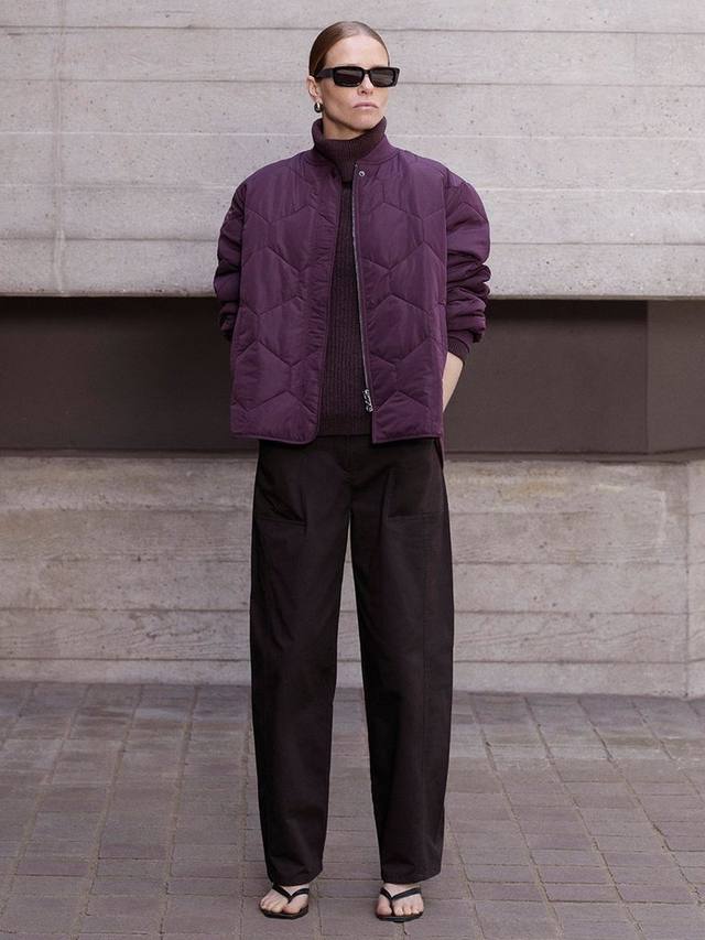 

Короткое стёганое пальто с круглым вырезом Ida Whistles