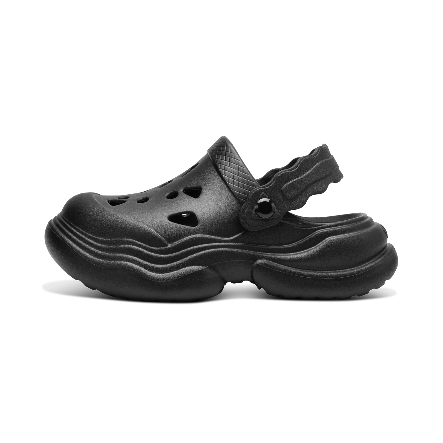 VTVN Клоги женские летние черные, цвет Summer Black