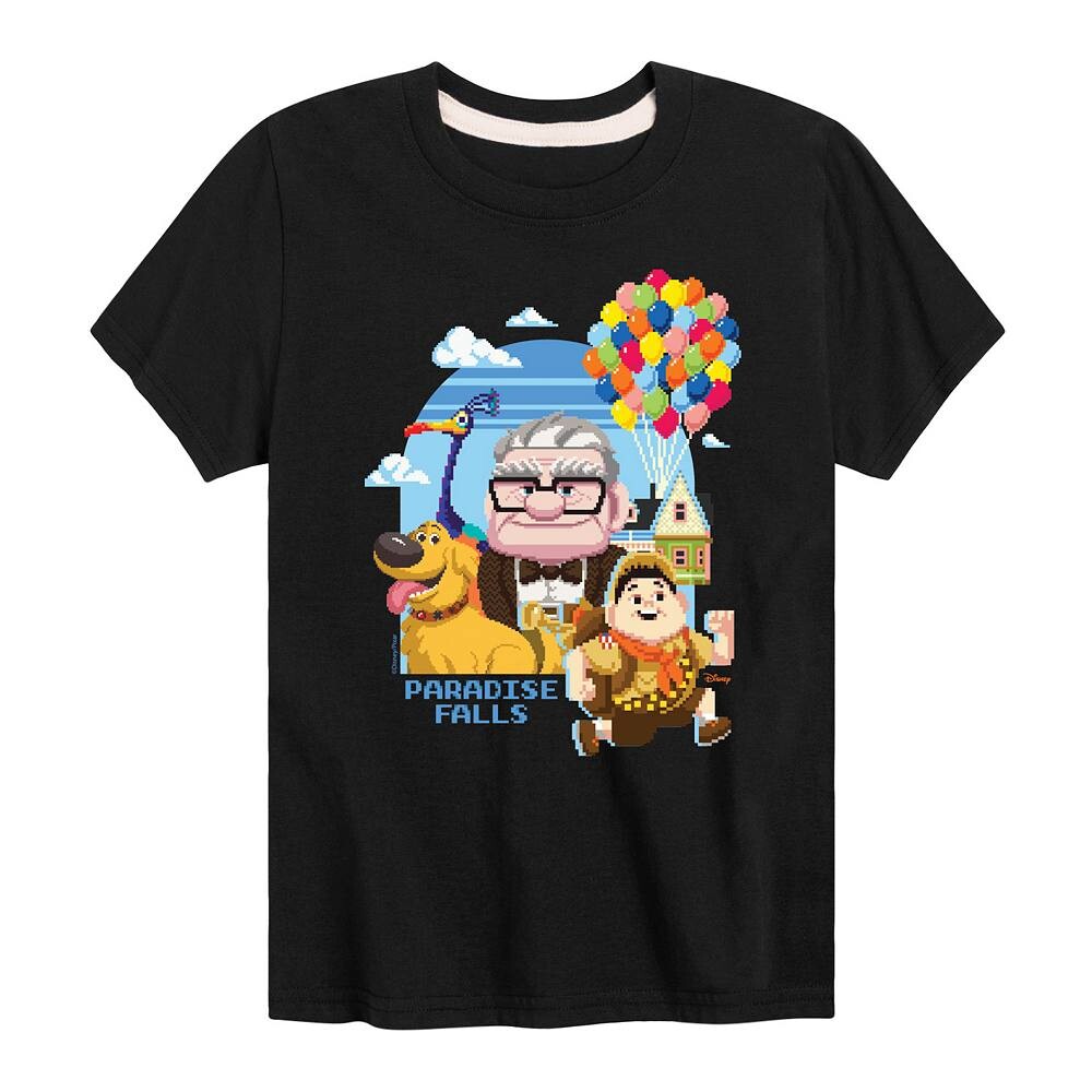 

Футболка с рисунком Carl Russell Friend Group для мальчиков 8–20 Disney's Up, черный